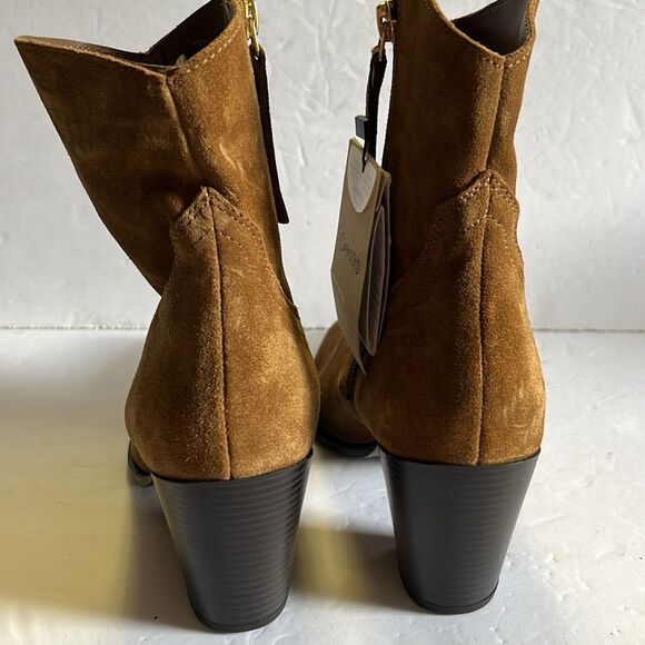 NWT MNG aka Mango “Larson” suede ankle boots - Picture 3 of 11